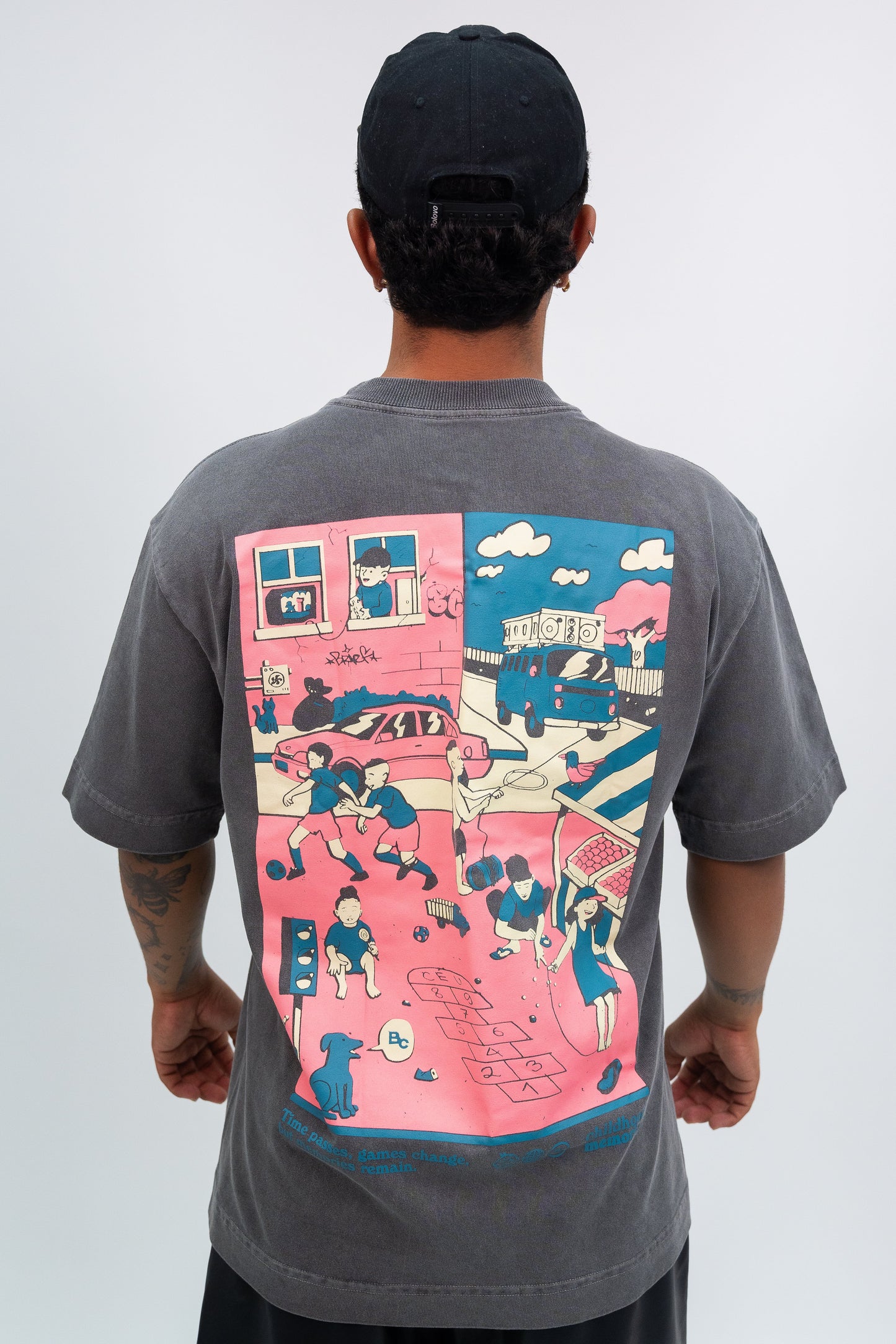 CAMISETA OVERSIZED "Brincadeira de rua"