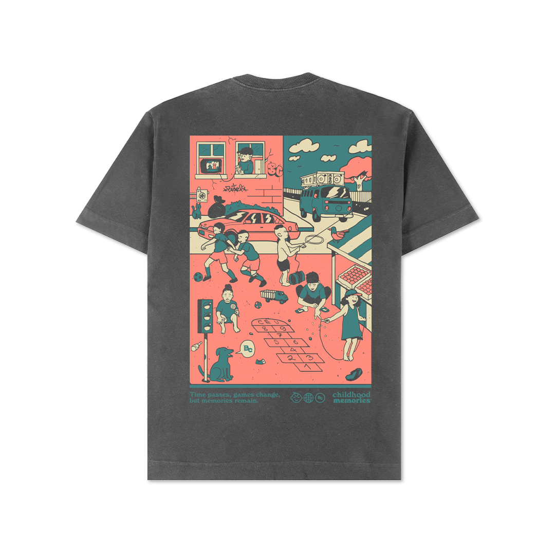 CAMISETA OVERSIZED "Brincadeira de rua"