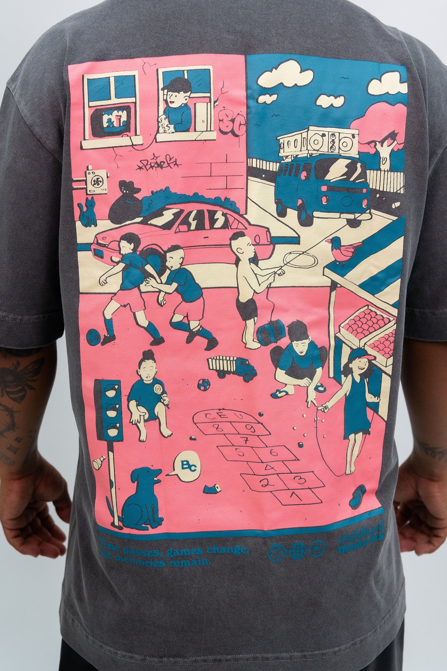 CAMISETA OVERSIZED "Brincadeira de rua"
